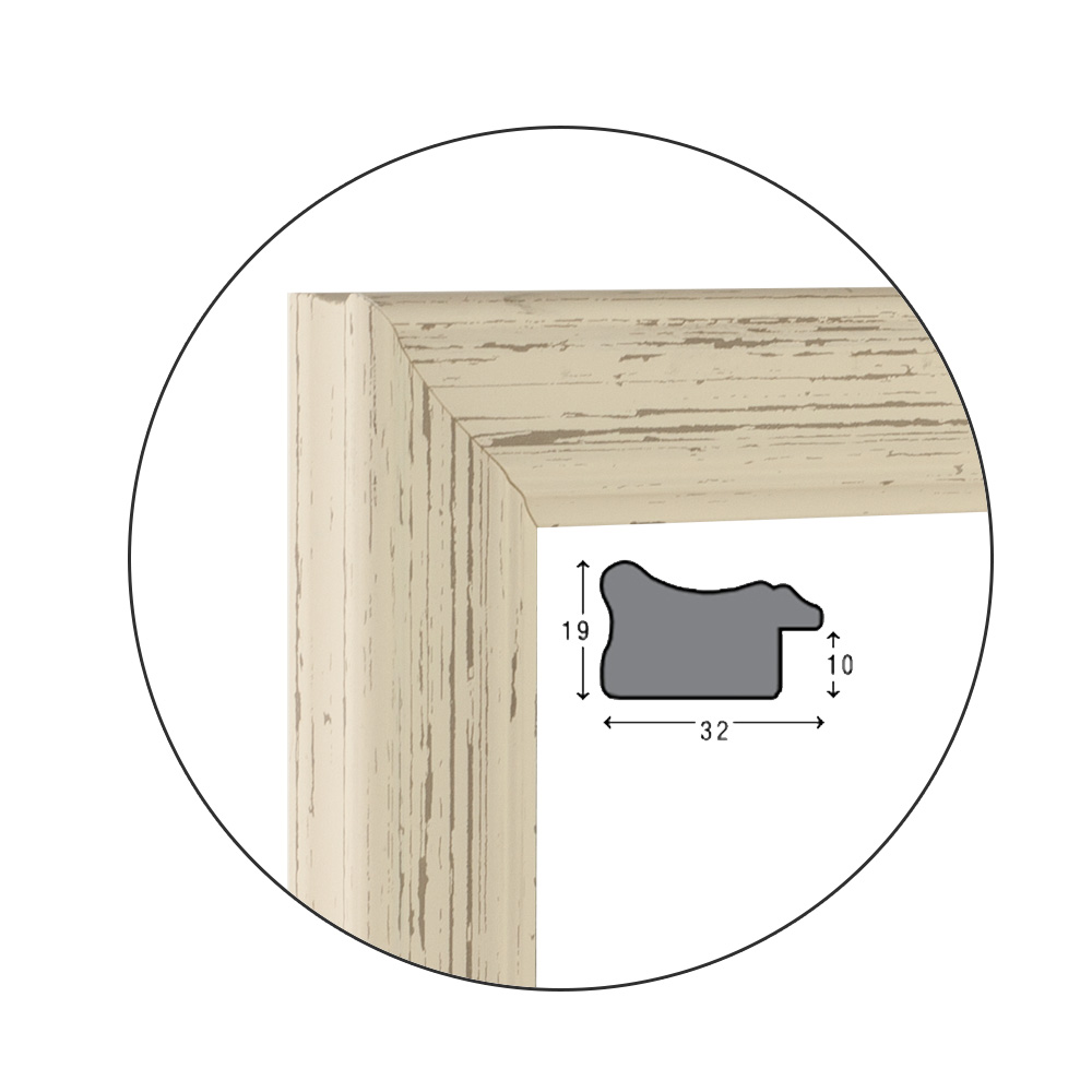 Ramă pentru puzzle „Retro” - până la 1000 piese / Albă